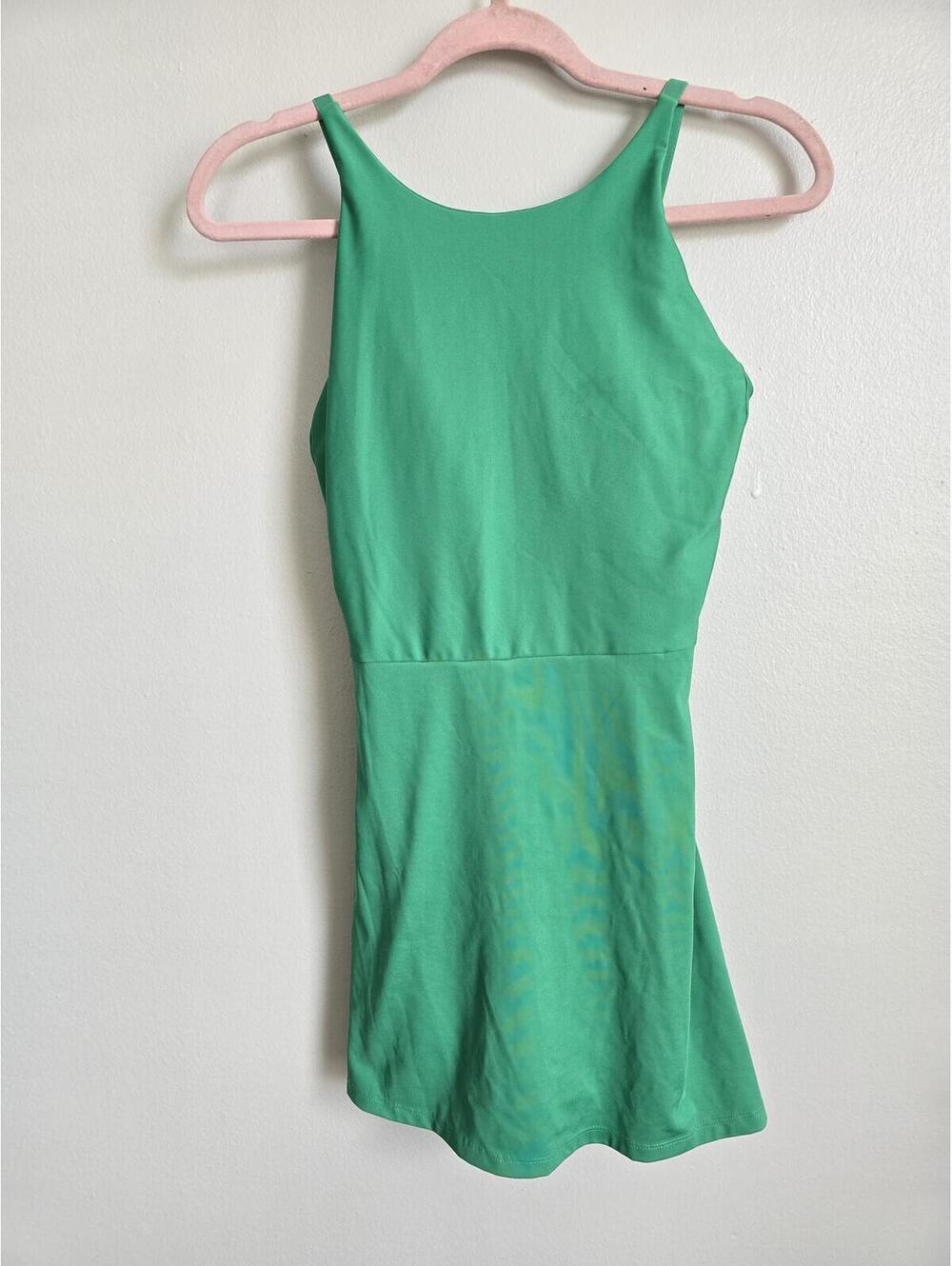 Calvin Klein Green Exercise Dress w Shorts Pockets Sm Golf Tennis Pickleball